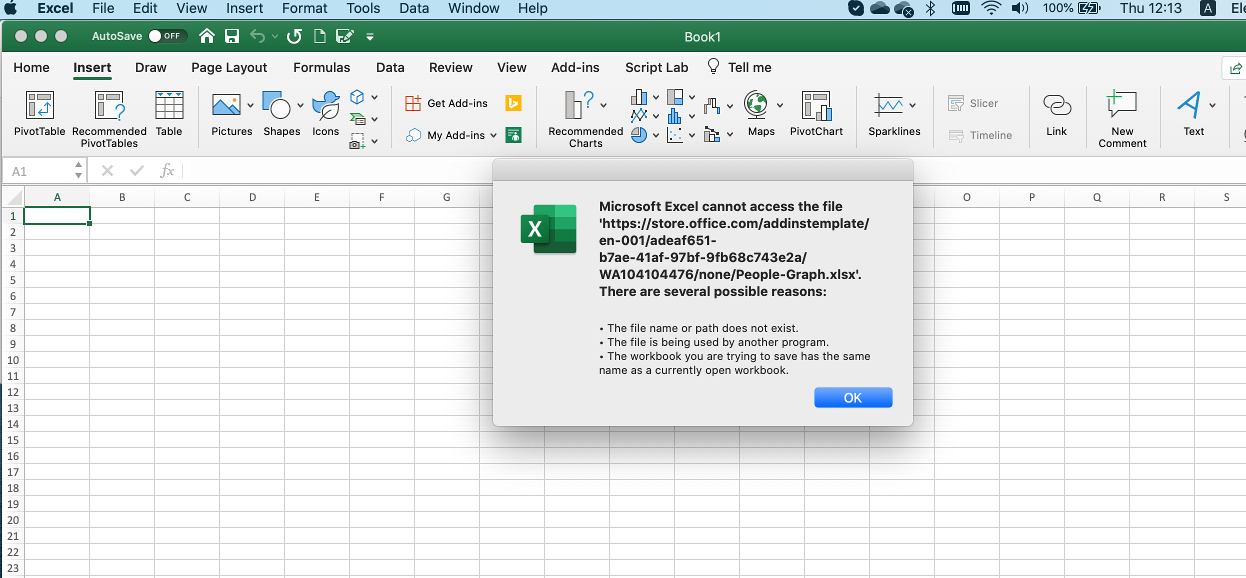 add in fred on excel for mac